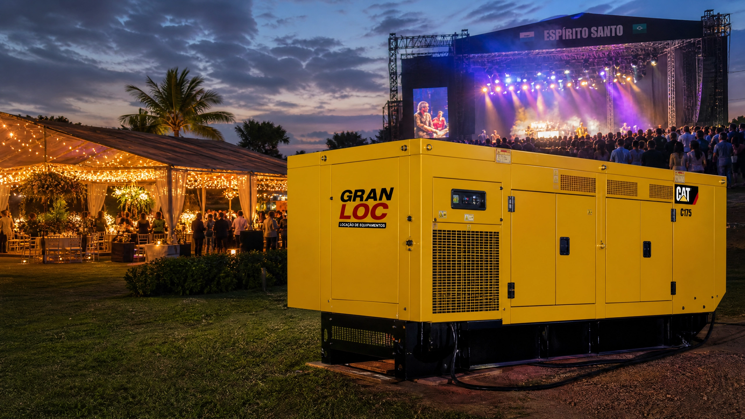 Geradores para Eventos no Espírito Santo: Energia Segura para Shows, Casamentos e Grandes Estruturas