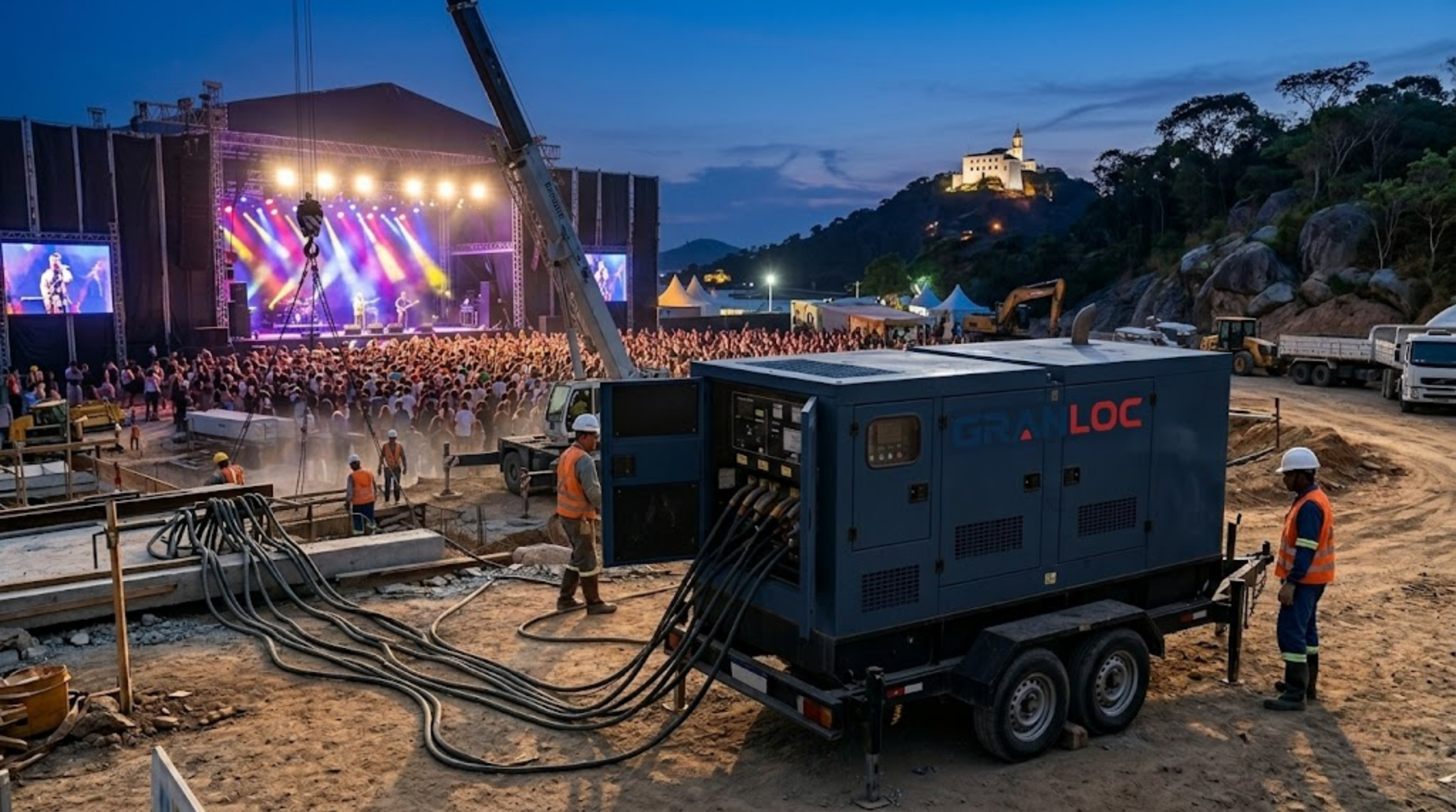 Aluguel de Geradores no Espírito Santo: Qual Potência (kVA) Sua Empresa, Obra ou Evento Precisa?
