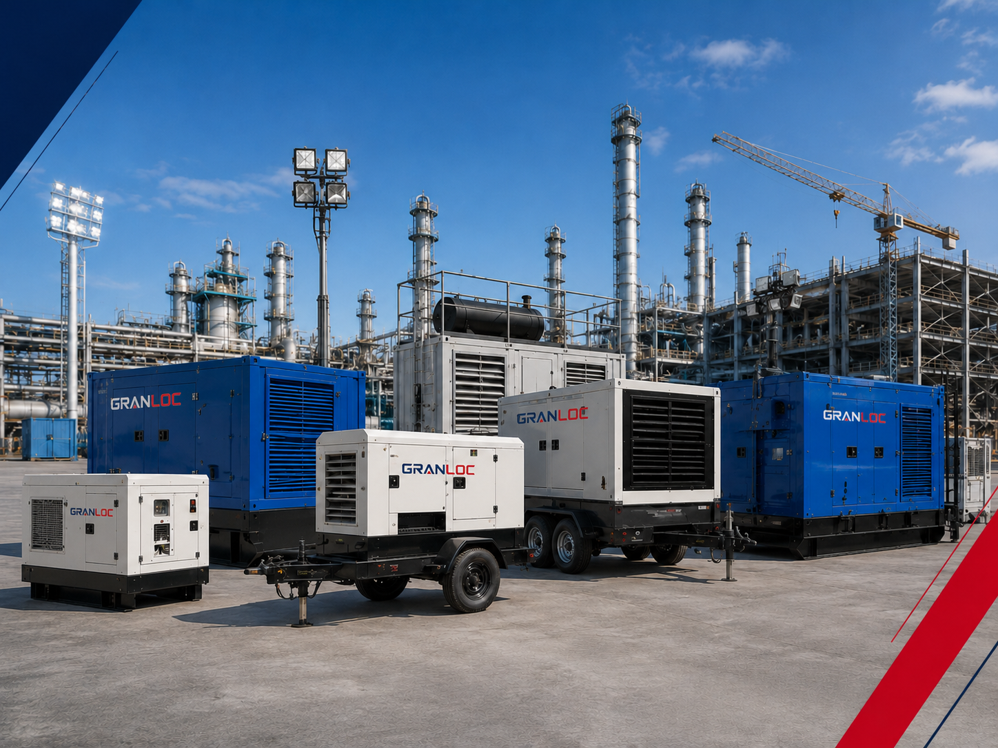 Equipamentos Gran Loc para obras e operações industriais